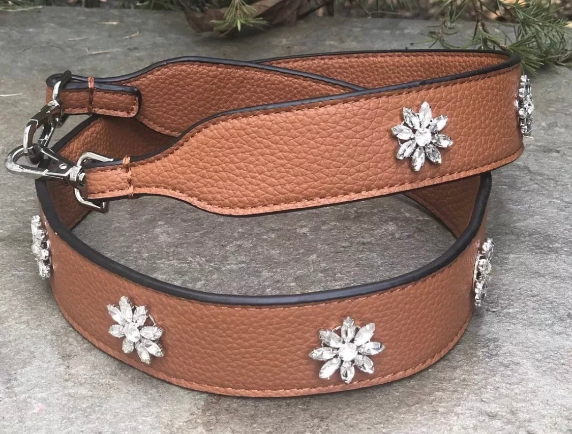 Strap You - Leather & Crossbody- Leather Strap Removable Strap for Bag and Purses ...